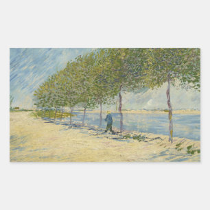 Adesivo Retangular Vincent van Gogh - Ao longo do Sena