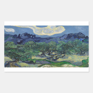 Adesivo Retangular Vincent van Gogh - As Oliveiras