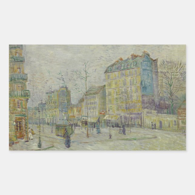 Adesivo Retangular Vincent van Gogh - Boulevard de Clichy (Frente)