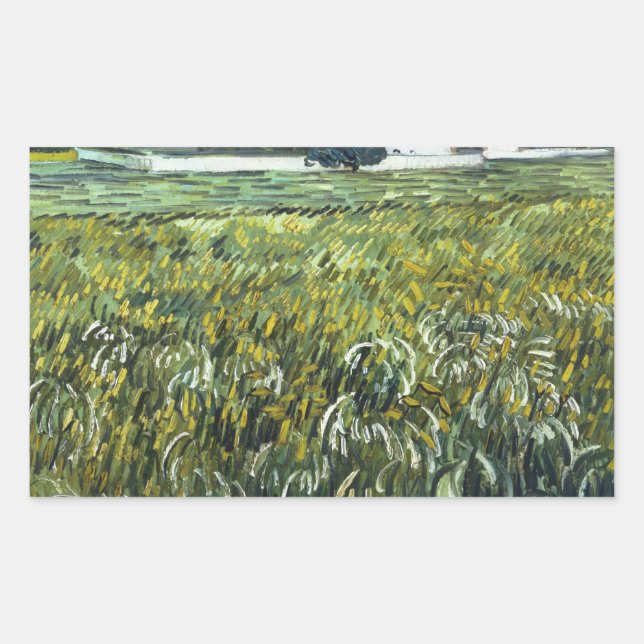 Adesivo Retangular Vincent van Gogh - Casa em Auvers (Frente)