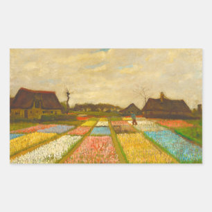 Adesivo Retangular Vincent van Gogh Flower Beds na Holanda