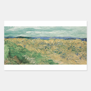 Adesivo Retangular Vincent van Gogh - Wheatfield Com Cornflower