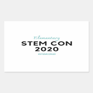 Adesivo Retangular Vinheta 3 STEM CON 2020