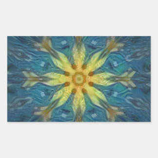 Adesivo Retangular Vinheta Abstrato submarina