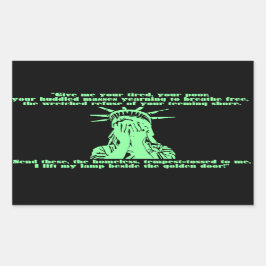 Adesivo Retangular Vinheta Choradora Liberty