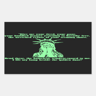 Adesivo Retangular Vinheta Choradora Liberty