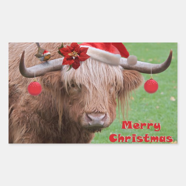 Adesivo Retangular Vinheta Chums de Natal (Frente)