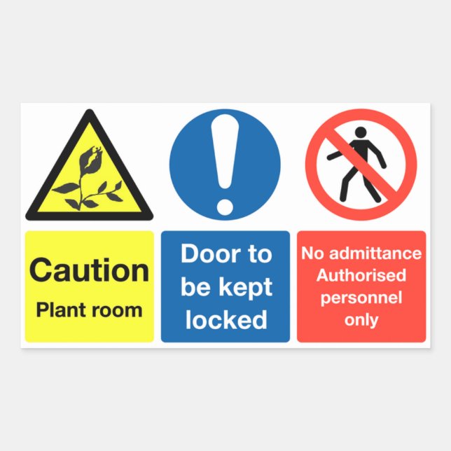 Adesivo Retangular Vinheta da sala das plantas (Frente)