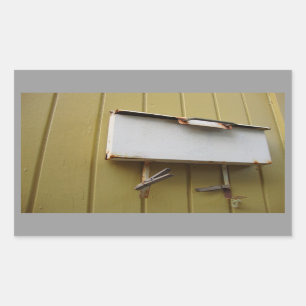 Adesivo Retangular Vinheta de Caixa de Correio