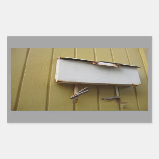 Adesivo Retangular Vinheta de Caixa de Correio