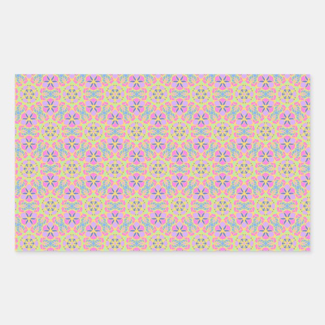 Adesivo Retangular Vinheta de meditação de sarampo (Frente)