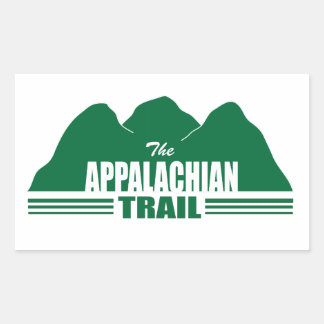 Adesivo Retangular Vinheta de Montanha Appalachian Trail
