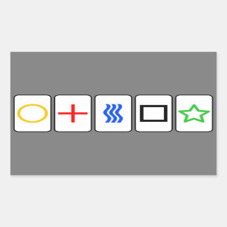 Adesivo Retangular Vinheta de placas Zener - Cinzas