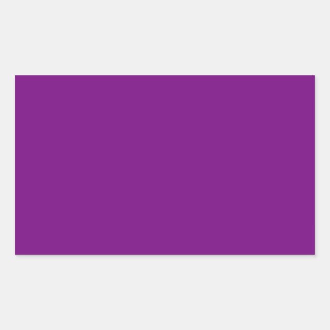 Adesivo Retangular Vinheta de Retângulo Roxo de ameixa (Frente)