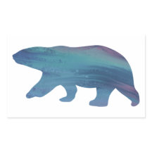 Vinheta de Urso Polar de Estilo Acrílico