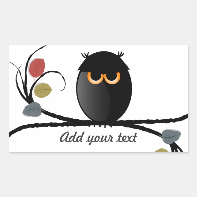 Adesivo Retangular Vinheta Feliz de Halloween (Frente)