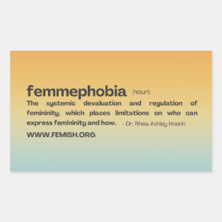 Adesivo Retangular Vinheta FEMMEPHOBIA Sunset