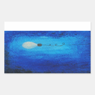 Adesivo Retangular Vinheta-lâmpada