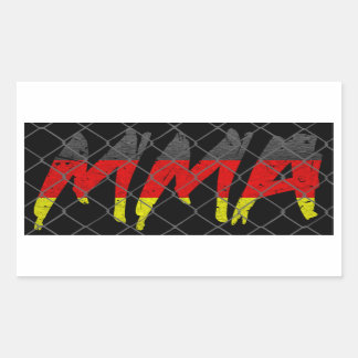 Adesivo Retangular Vinheta MMA Alemã