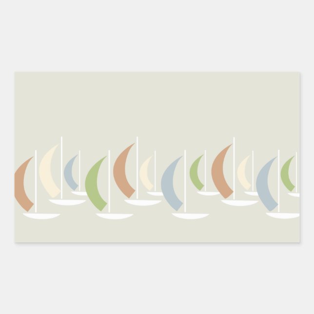 Adesivo Retangular Vinheta Regatta (Frente)