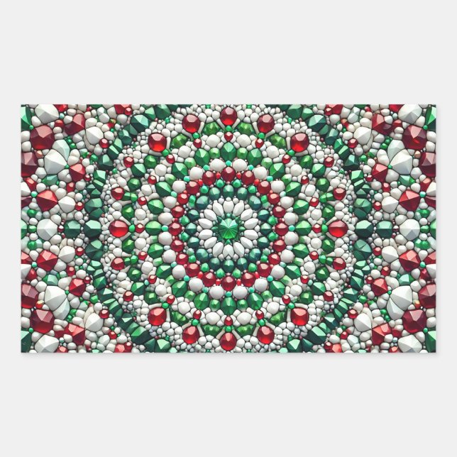 Adesivo Retangular Vinheta retangular com cores italianas (Frente)