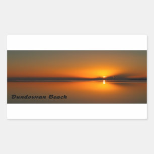 Adesivo Retangular Vinheta retangular de Dundowran Beach