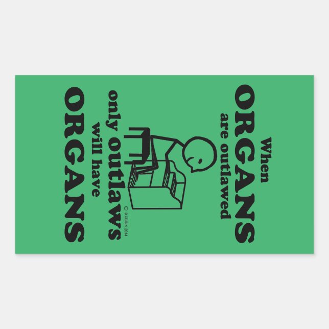 Adesivo Retangular Vinheta Retangular Organizada Não Autorizada (Frente)