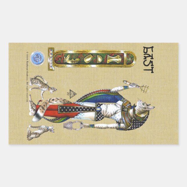 Adesivo Retangular Vinheta retangular torrada (Frente)