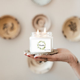 Adesivo Retangular Vinheta Romântica de Casamento da Flor de Campo