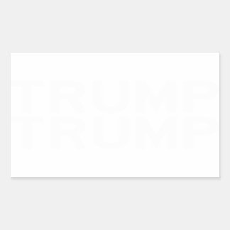 Adesivo Retangular Vinheta TRUMP em letras brancas góticas de estrada