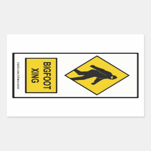 Adesivo Retangular Vinheta Xing (branco) Bigfoot