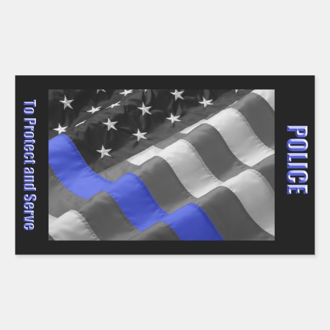 Adesivo Retangular VinhetaPolícia (Frente)