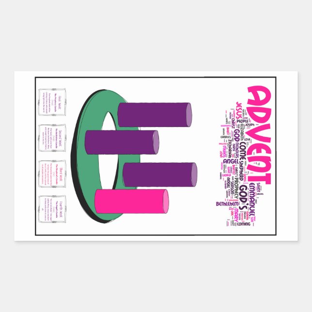 Adesivo Retangular Vinhetas Adversas: Perfeito para Estudantes! (Frente)