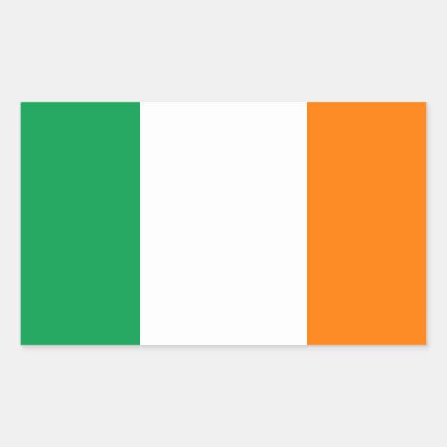 Adesivo Retangular Vinhetas brilhantes de sinalizador irlandês (Frente)