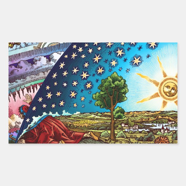 Adesivo Retangular Vinhetas de Come Globais Formas Diferentes (Frente)