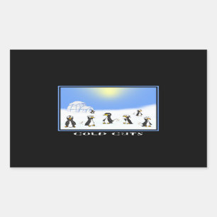 Adesivo Retangular Vinhetas de cortes frios