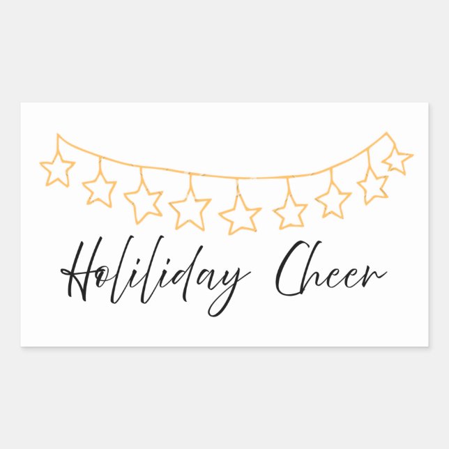 Adesivo Retangular Vinhetas de férias lindas (Frente)