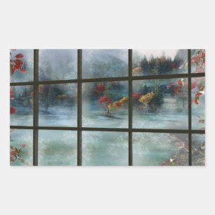 Adesivo Retangular Vinhetas de outono de Cwm