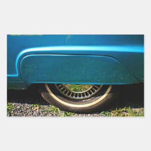 Adesivo Retangular Vinhetas de pneus para automóveis