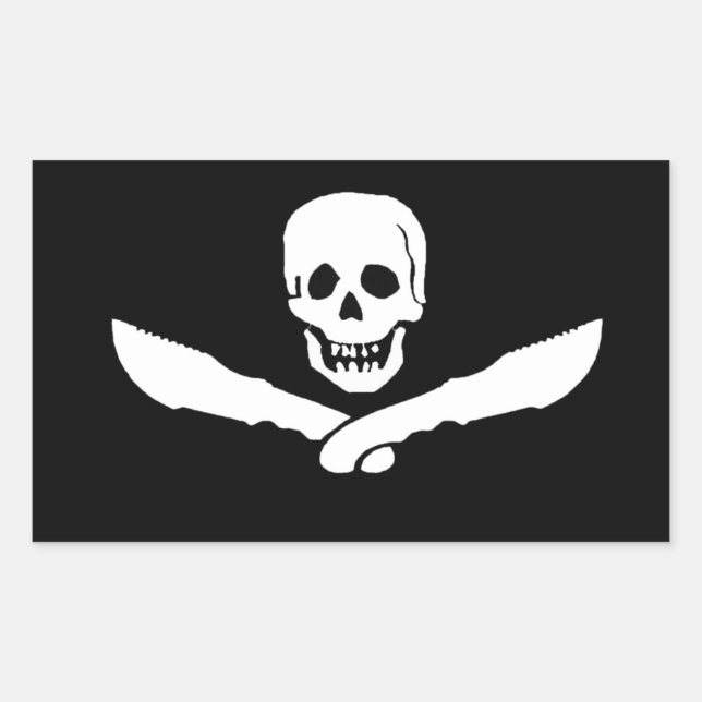 Adesivo Retangular Vinhetas de rastreador (Frente)