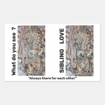 Vinhetas de Retângulo de Amor Irmão