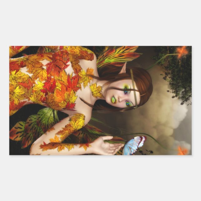 Adesivo Retangular Vinhetas de Retângulo de Fae Automática (Frente)