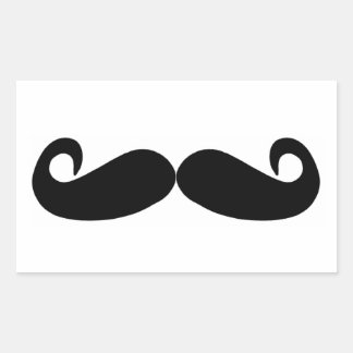 Adesivo Retangular Vinhetas do bigode