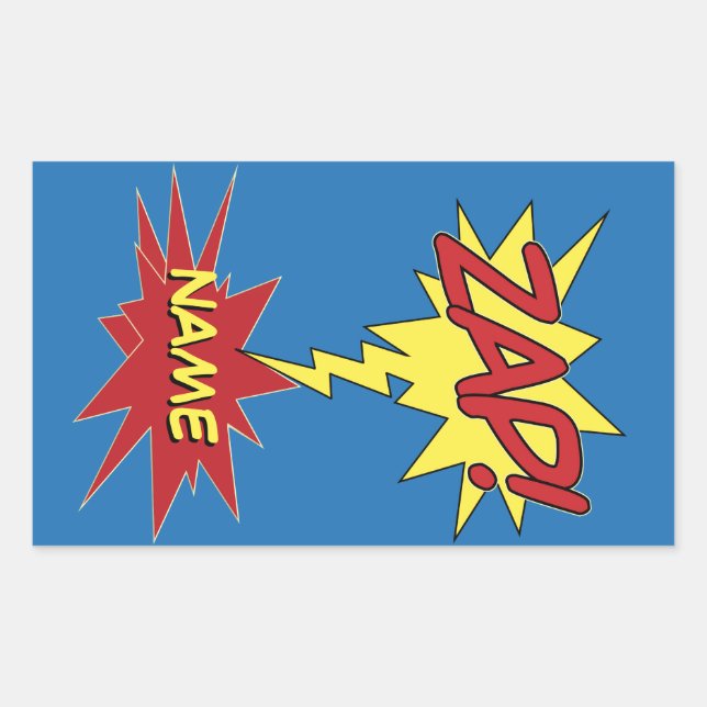 Adesivo Retangular Vinhetas personalizadas (Frente)