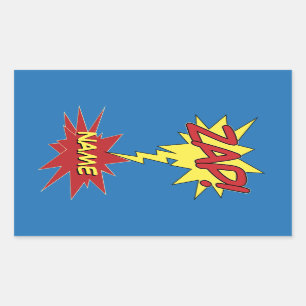 Adesivo Retangular Vinhetas personalizadas