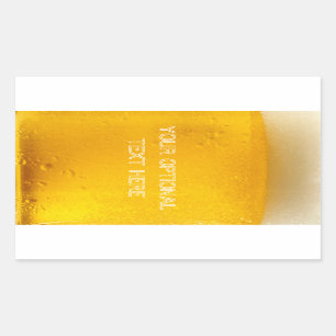 Adesivo Retangular Vinhetas personalizadas de CERVEJA