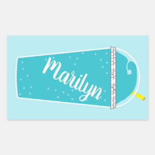 Adesivo Retangular Vinhetas Personalizadas para a Icy de Summertime