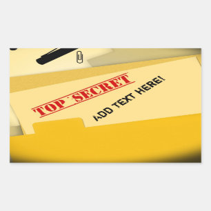 Adesivo Retangular Vinhetas Secretas Superiores