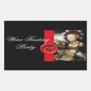 ADESIVO RETANGULAR VINHO DE VINHO DE VINHO DE VINHO PROVANDO DE VINHO