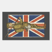Vintage British Flag Soldier